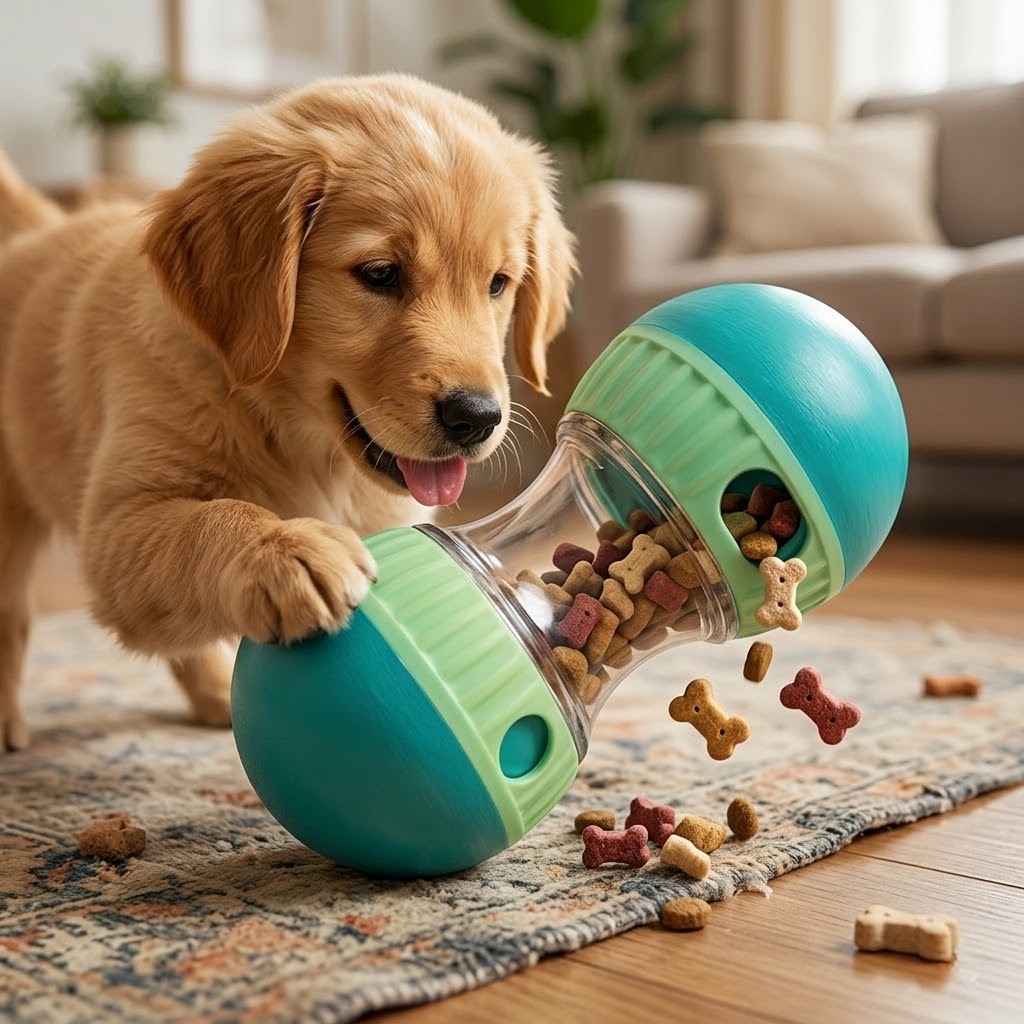 Rotating Treat Puzzle Ball