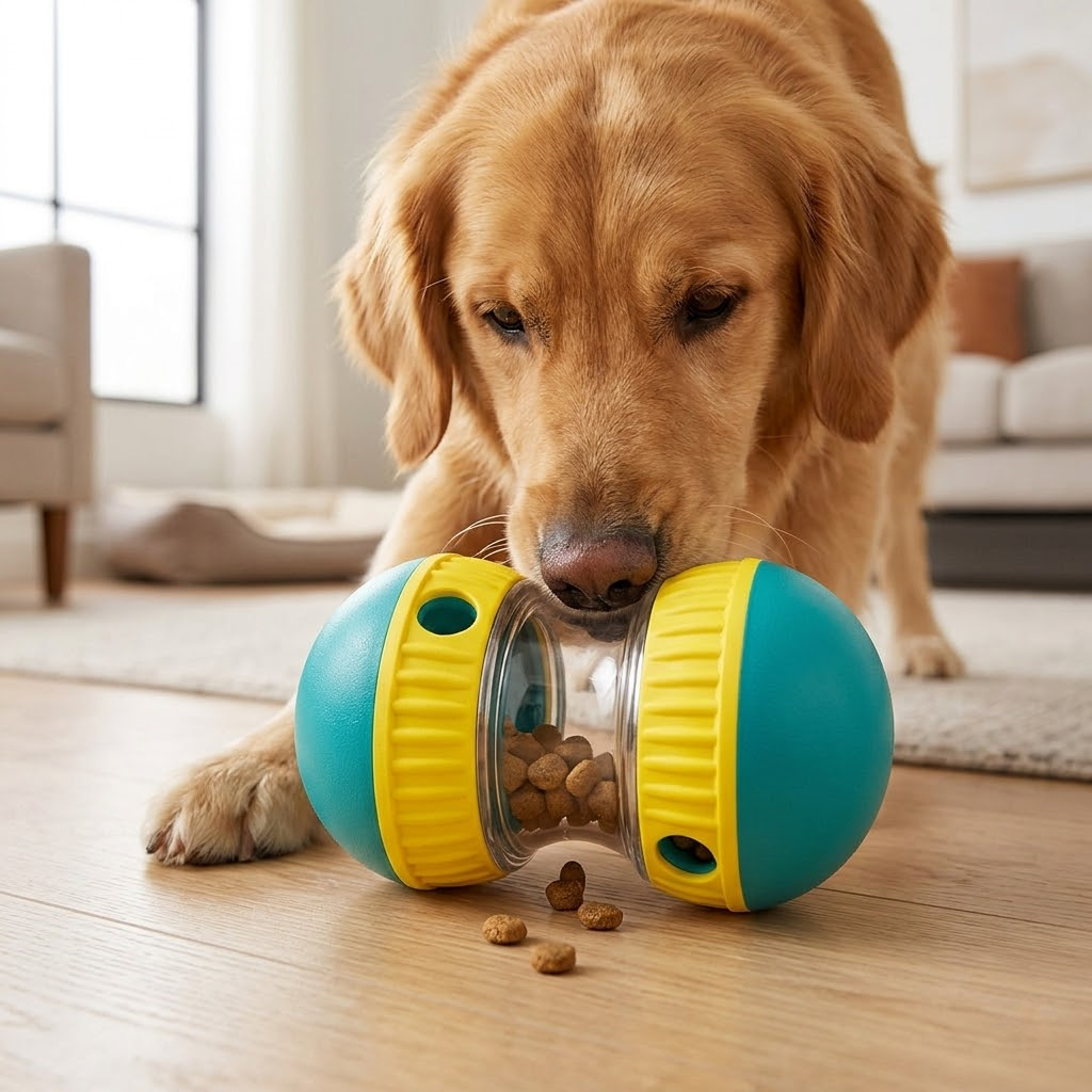 Rotating Treat Puzzle Ball