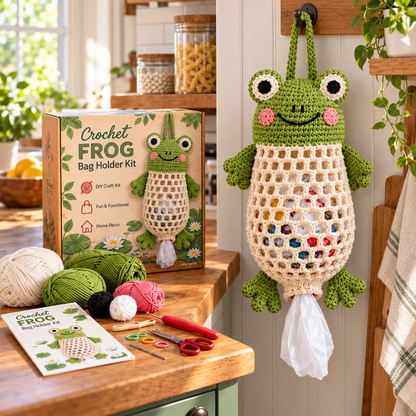 🔥Last Day 50% OFF - Crochet Animal Bag Holder DIY Kit – Cute & Functional Hanging Storage Craft Kit(📦Buy 2 Free Shipping)
