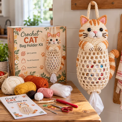 🔥Last Day 50% OFF - Crochet Animal Bag Holder DIY Kit – Cute & Functional Hanging Storage Craft Kit(📦Buy 2 Free Shipping)