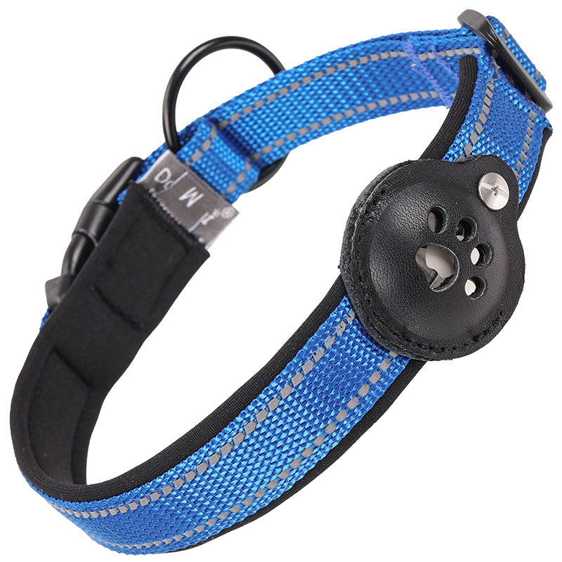 Dog Collar with Tracker Holder