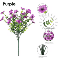 1 Bundle of Purple / 21 flowers