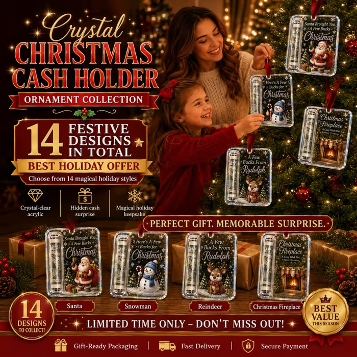 🔥LAST DAY 50% OFF - 🎄Christmas Cash Gift Ornament- Make Cash Feel Like A Real Christmas Gift💵 (📦Buy 4 Free Shipping)