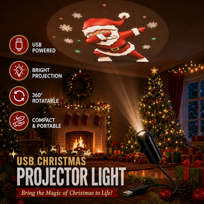 🎄Plug‑and‑Play HD Holiday Projector, Multi‑Scene Projection Light for Christmas, Halloween & Faith‑Themed Decor