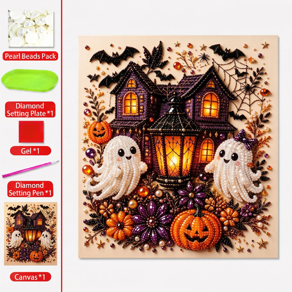 ⚡️ Last Day: 49% OFF – Limited-Edition Halloween Pearl Art DIY Kit 👻✨ Create Spooky-Cute Magic with Tiny Pearls(📦Buy 2 Free Shipping)