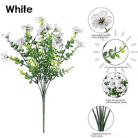 1 Bundle of White / 21 flowers
