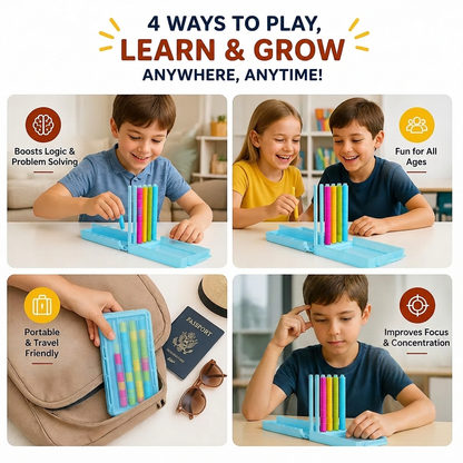 🔥LAST DAY 49% Off Last Day - Mini Color Stack Challenge – Portable Brain Training Game(📦Buy 2 Free Shipping)