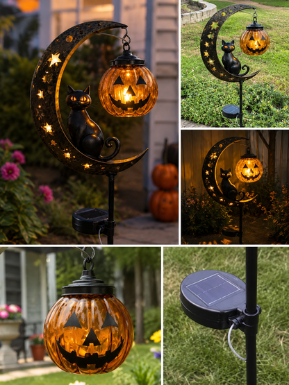 🎃 49% OFF Halloween Pumpkin Moon Stake Lights – Early Bird Deal