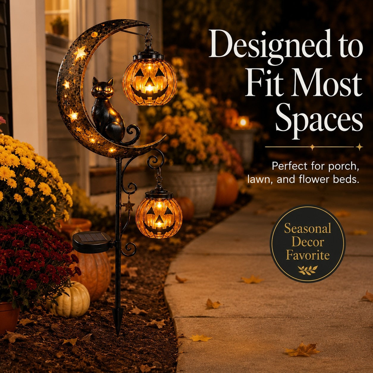🎃 49% OFF Halloween Pumpkin Moon Stake Lights – Early Bird Deal