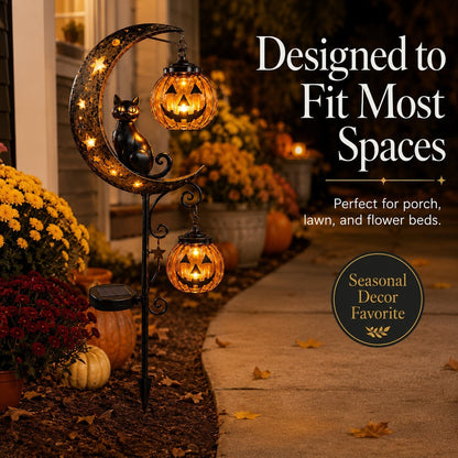 🎃 49% OFF Halloween Pumpkin Moon Stake Lights – Early Bird Deal