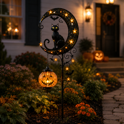 🎃 49% OFF Halloween Pumpkin Moon Stake Lights – Early Bird Deal