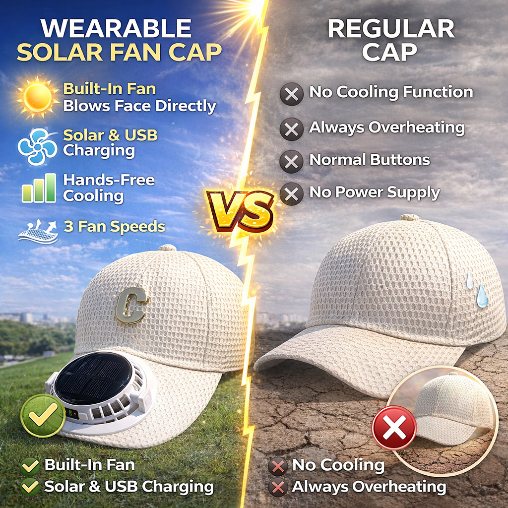 WestPawPets™ Solar Cooling Fan Baseball Cap