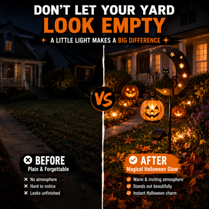 🎃 49% OFF Halloween Pumpkin Moon Stake Lights – Early Bird Deal