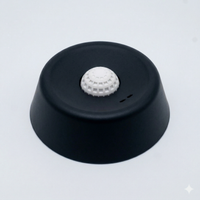 Black with a white ball