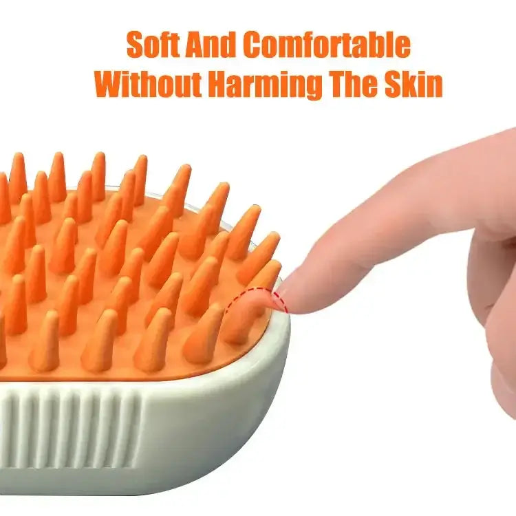 2-in-1 Pet Steam Grooming & Massage Brush