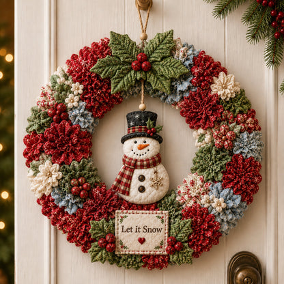🔥LAST DAY 49% Off Last Day -🎄 3D Fabric Poke Wreath DIY Kit(📦Buy 2 Free Shipping)