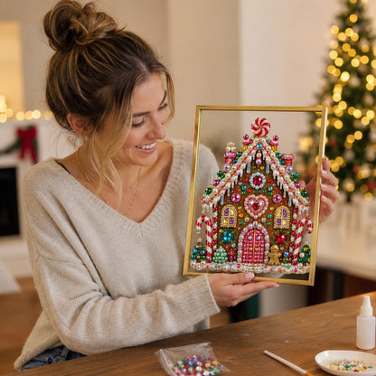 🔥 LAST DAY 49% OFF – 🎄 DIY Jeweled Christmas Tree Art Kit | Colorful Gems, Pearls, Paints & Gold-Tone Floating Display Frame 💎✨(📦Buy 2 Free Shipping)