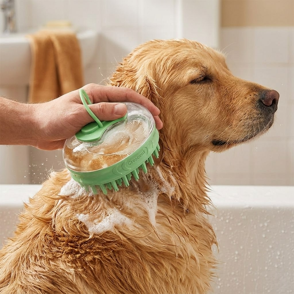3-in-1 Silicone Pet Bath & Massage Brush