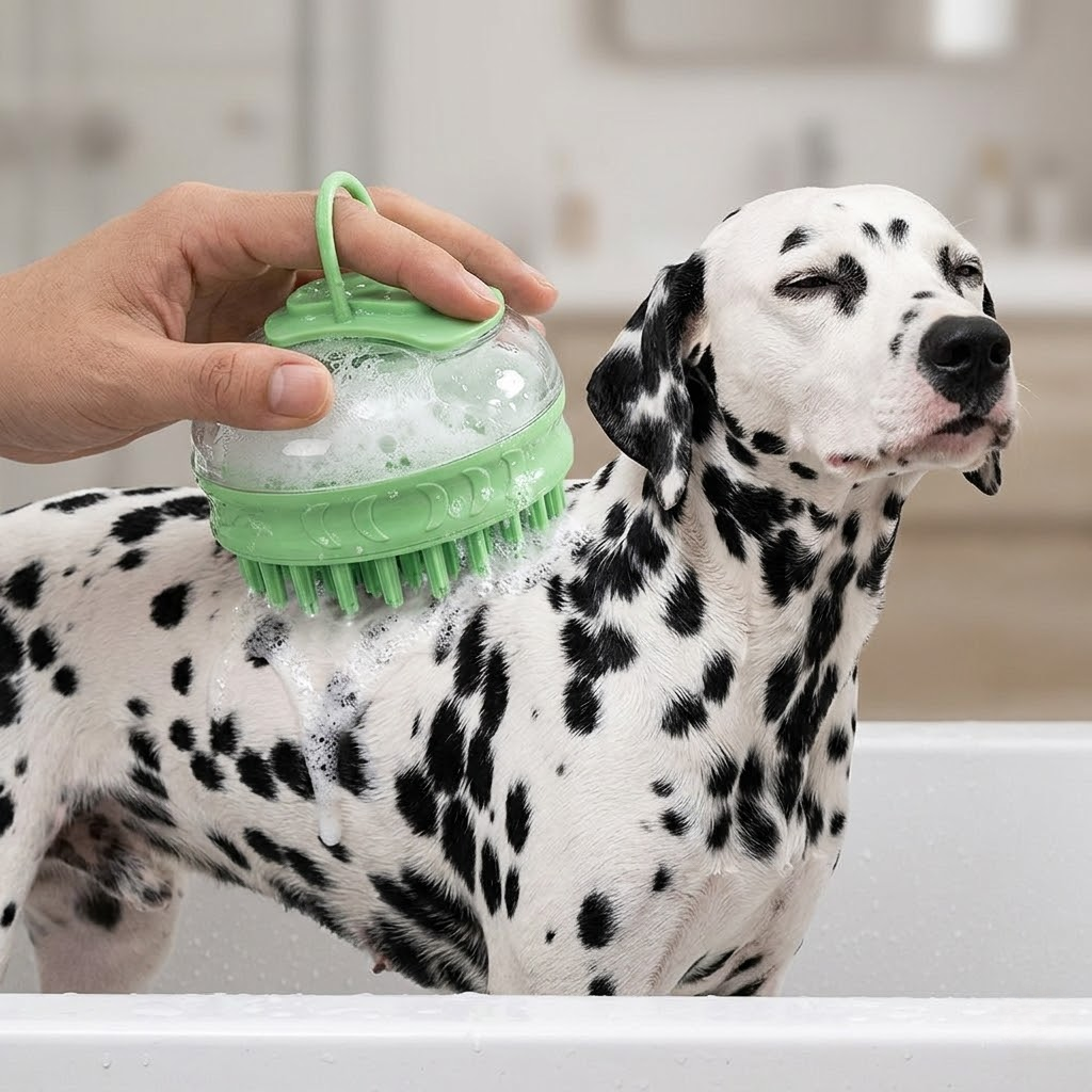 3-in-1 Silicone Pet Bath & Massage Brush