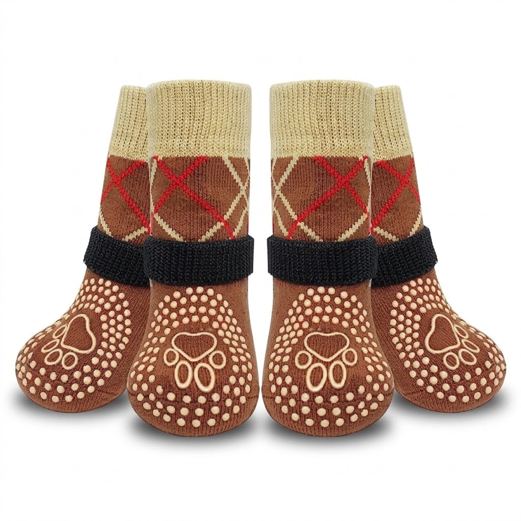 Anti-Slip Dog Socks with Traction Grip