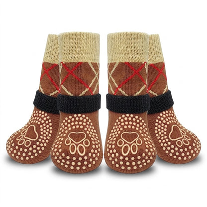 Anti-Slip Dog Socks with Traction Grip